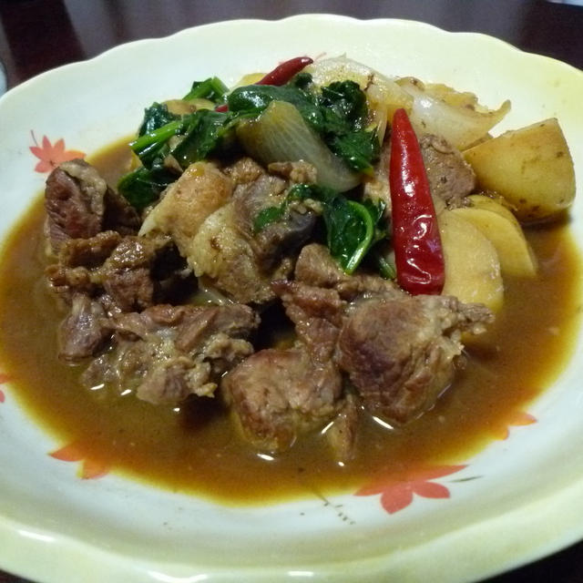 カレー香る豚肉の中華煮