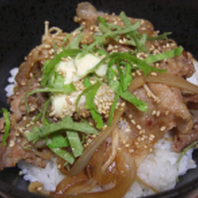 特選本香り☆わさびマヨ豚丼♪