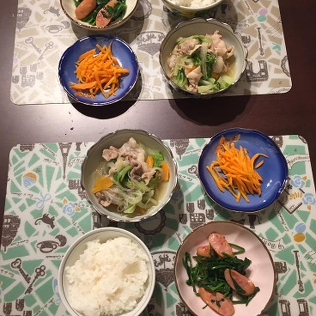 【夕食メニュー】豚肉と白菜と春雨のうま煮！！