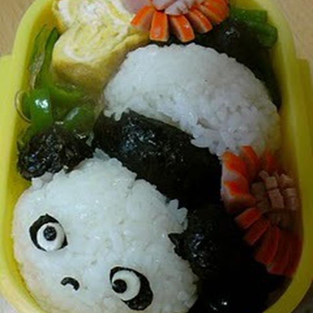 簡単パンダ弁当