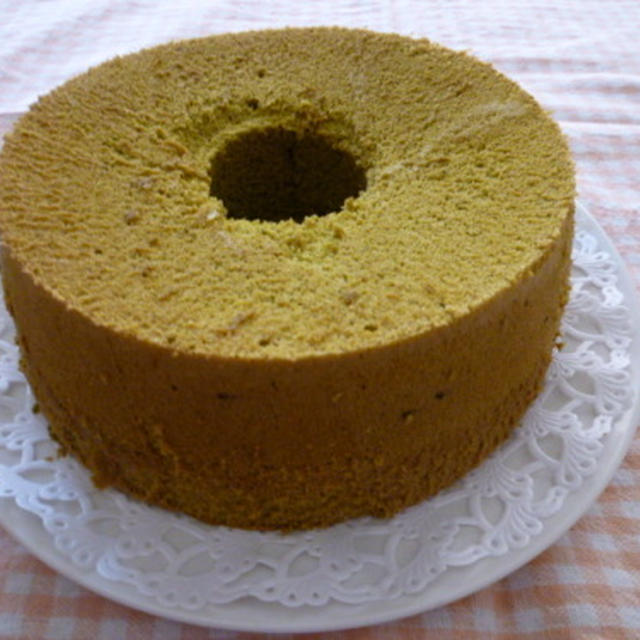抹茶のシフォンケーキ♪