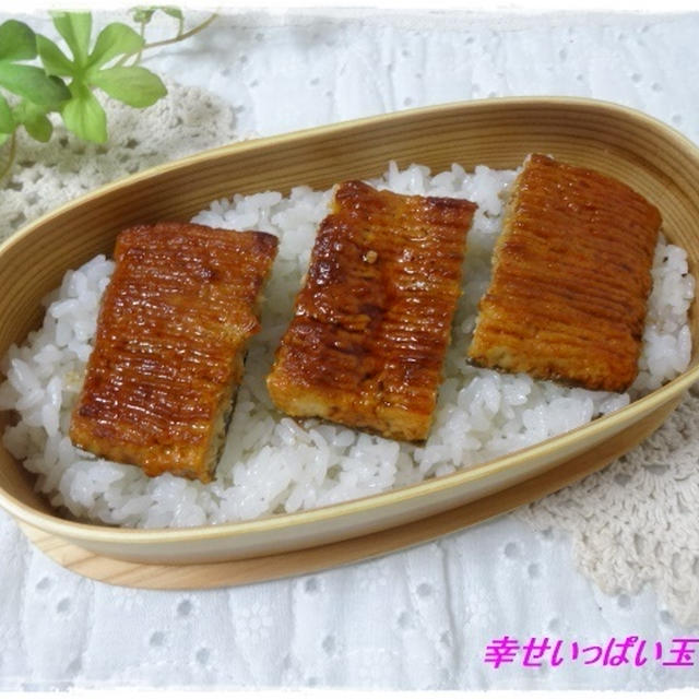 ☆見た目は豪華なうな丼（？）なお弁当＆ご挨拶☆