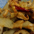 野郎飯流・蓮根と玉ねぎ、椎茸のアーリオオーリオ