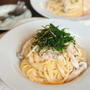 とことん濃厚♪ バターのコクと、マヨネーズを加えたソースがしっかり絡む！【明太クリームパスタ】