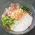 冷たい薬味とろろそば