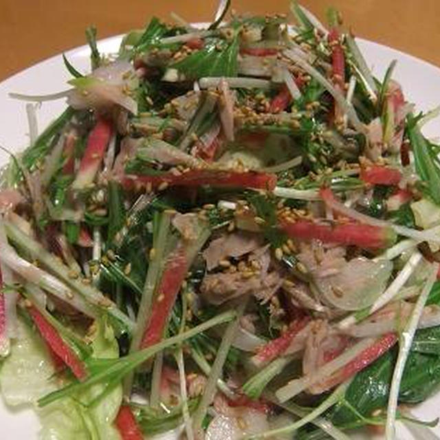 紅芯大根のさっぱりサラダ