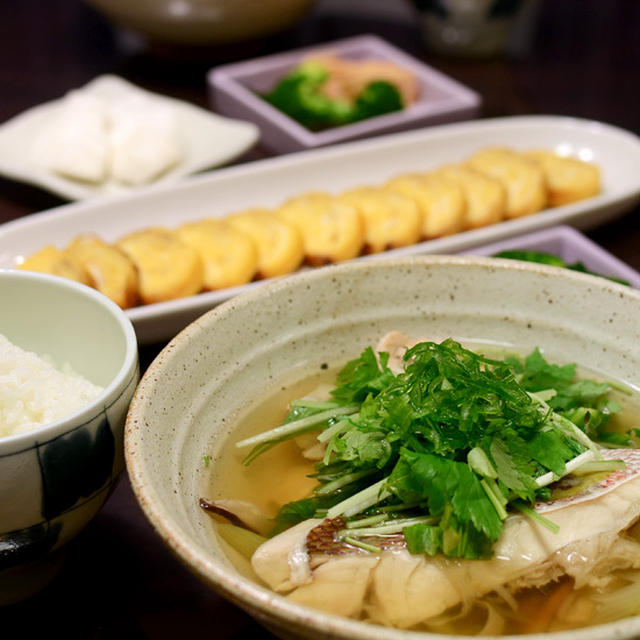 鯛のうしお汁など