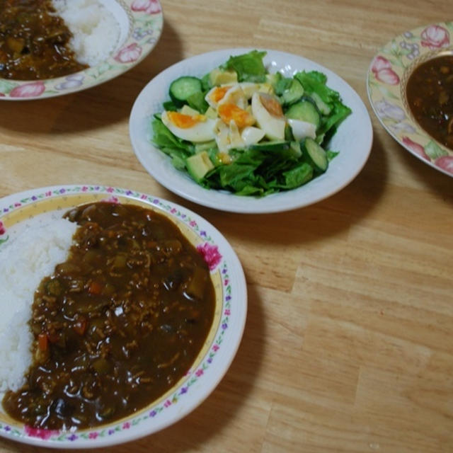 昨夜はキーマカレー！