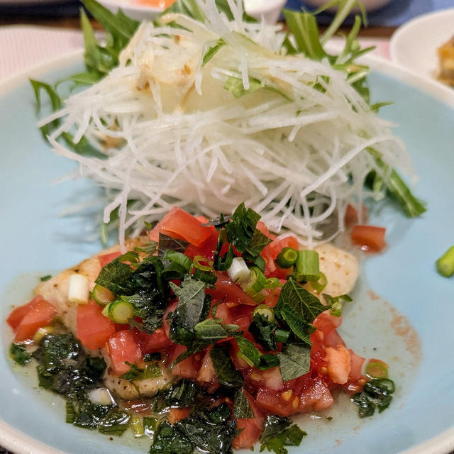 メカジキの甘照り焼き 香味ソース