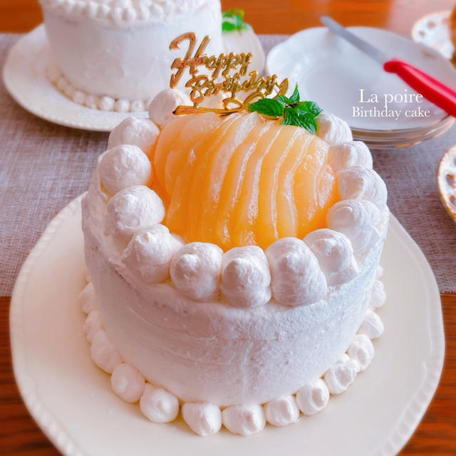 ラフランスのショートケーキ 林檎のケーキ By サザエボンさん レシピブログ 料理ブログのレシピ満載