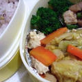 キャベツ、豆腐、にんじんの煮物