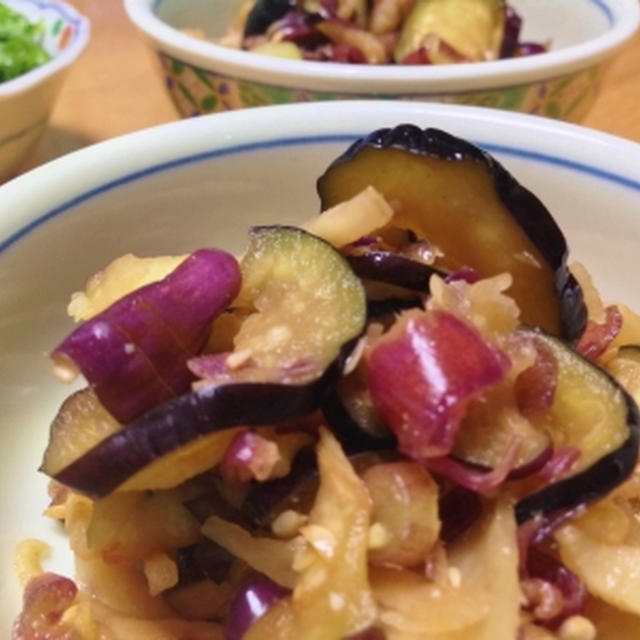 茄子を味噌でもんで・・・&糠漬けの想い出♪