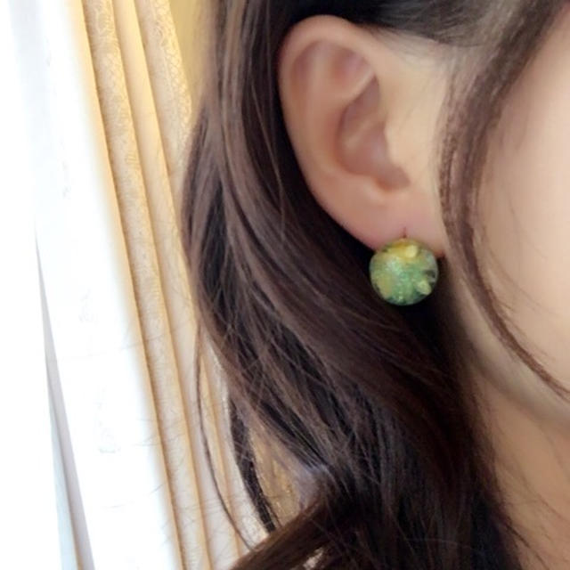 UVレジンピアス♡ストレス解消高圧洗浄機❗️