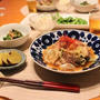 ストウブで『メカジキとキャベツの炒め煮』と『小さいおかず』の献立。
