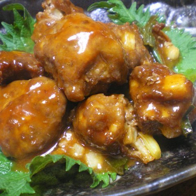 肉団子の甘酢あんかけ