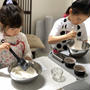 子どもたちも頑張ってくれました！オンラインで春のパン作り「アスパラとベーコンの春色ブレッド」