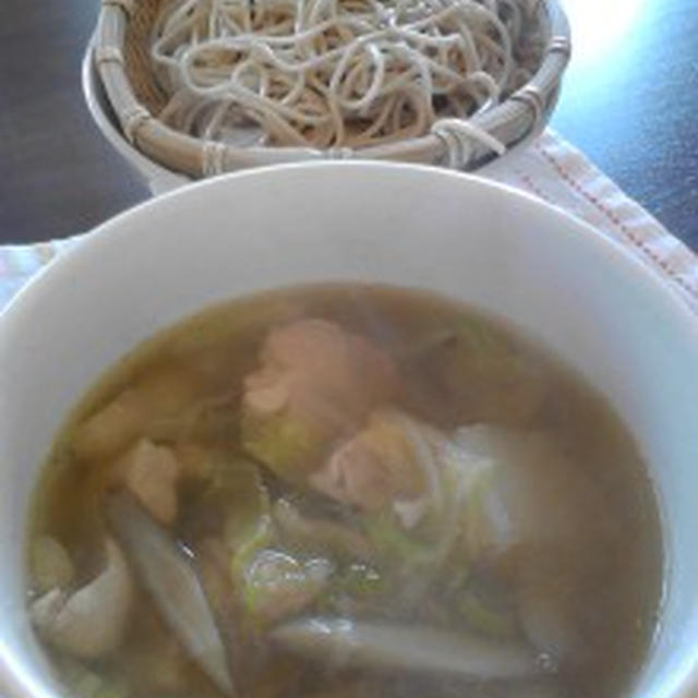 『体温まる鶏鍋そば』