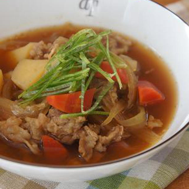 焼肉のタレで肉じゃが