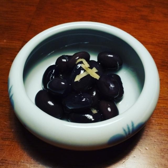 きのうのおつまみ　　黒豆のひたし豆