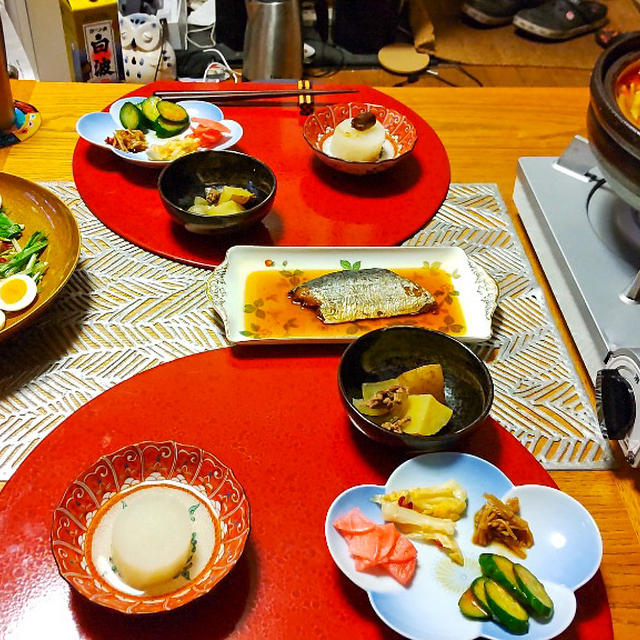 ダンナごはん！酸辣湯鍋、鶏ぽん酢煮、作り置き小鉢６品で晩酌