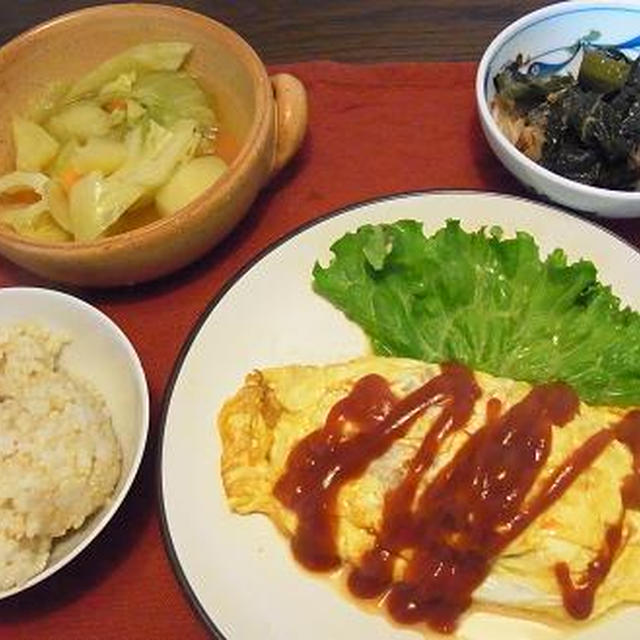 激安！！豆腐でオムレツ&たねやの春の餅