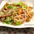 和風梅つゆ味。キャベツと薄揚げの焼きうどん。*･゜ﾟ･*:.｡..｡.:*･゜