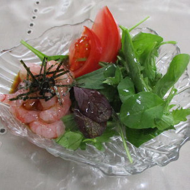 アカエビのお刺身＆お味噌汁★★★