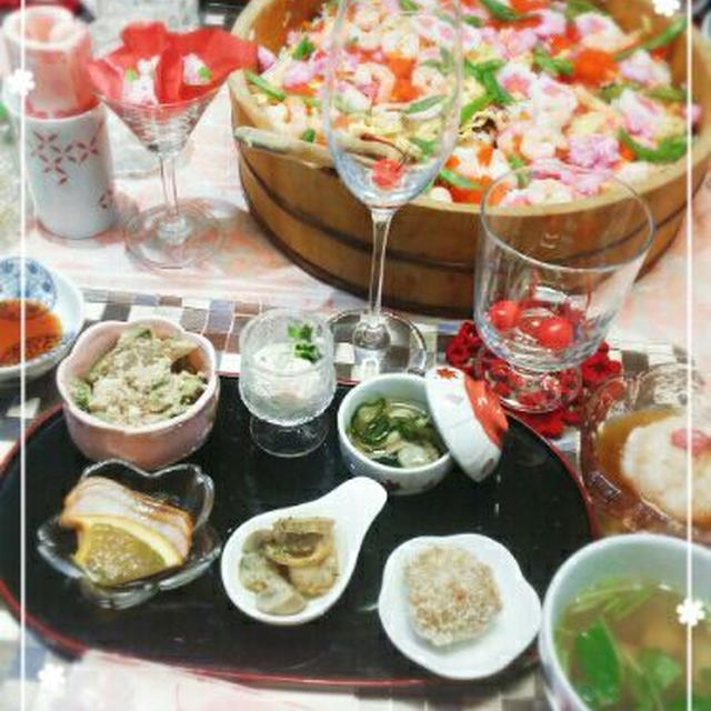 ✿家族の食卓♡大人も子どももひな祭り✿