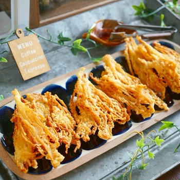 パリパリ♪サクサク♪えのきのチーズせんべい＆京都の町並み
