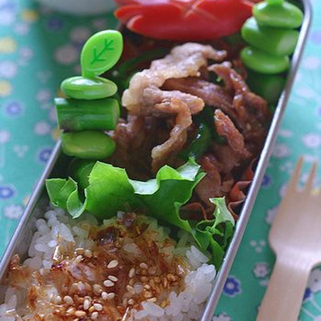 おかかふりかけのお弁当