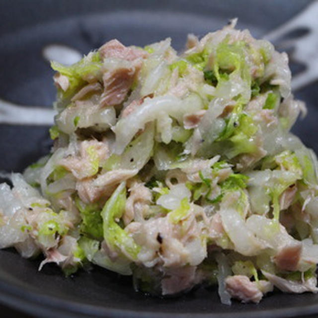 ３６５日野菜レシピNo.9「白菜とツナのサラダ」