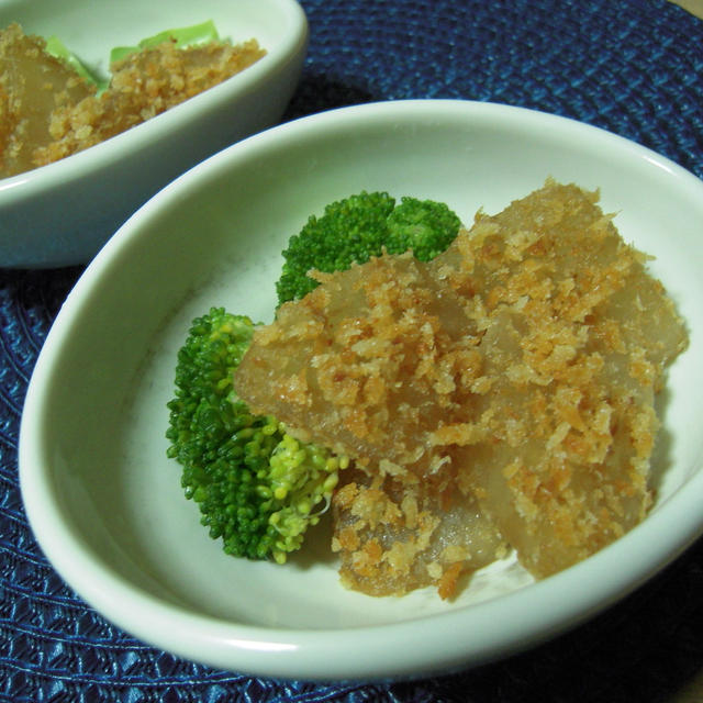 蒸し大根の揚げずフライ