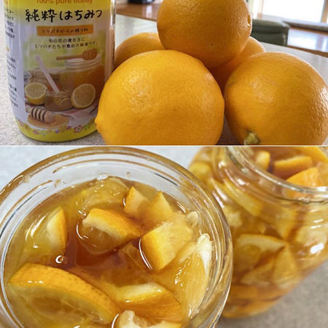 庭のレモンで！蜂蜜レモン・オリゴ糖レモンを作って♪