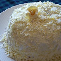 タカナシ乳業生クリームで♪ホワイトドームケーキ