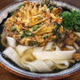 朝昼兼用で「かき揚げきしめん」
