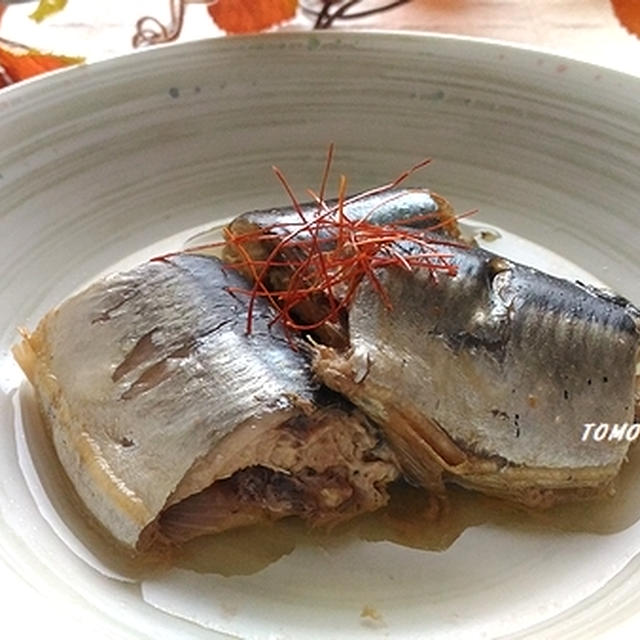 圧力鍋で簡単！骨まで柔らか～☆秋刀魚のピリ辛煮