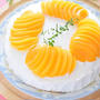 黄桃のケーキ♡気軽なお茶の時間に♪
