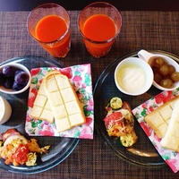 朝起きれなかった・・・ベーコンと野菜の重ね焼き♪～♪