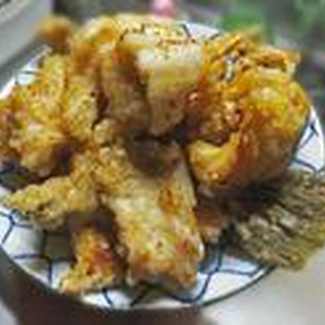 カワハギの唐揚げ