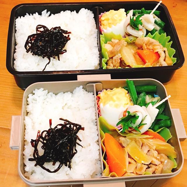 JK.DKお弁当☆2019.01.30 と 隙間にコロン三つ編み巻き