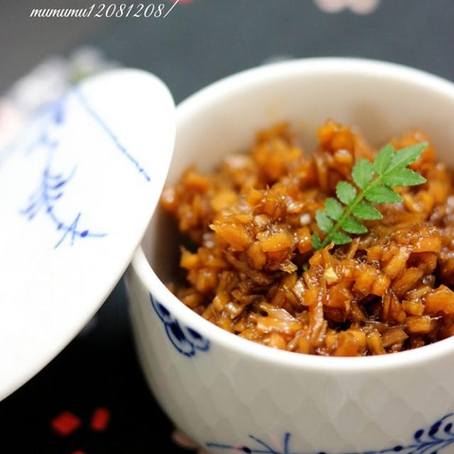 《レシピ》辛！生姜の佃煮。