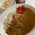 肉無しカレーで、トッピングはお好み♡