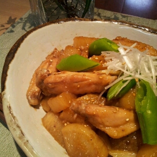 手羽先と大根の花椒め煮