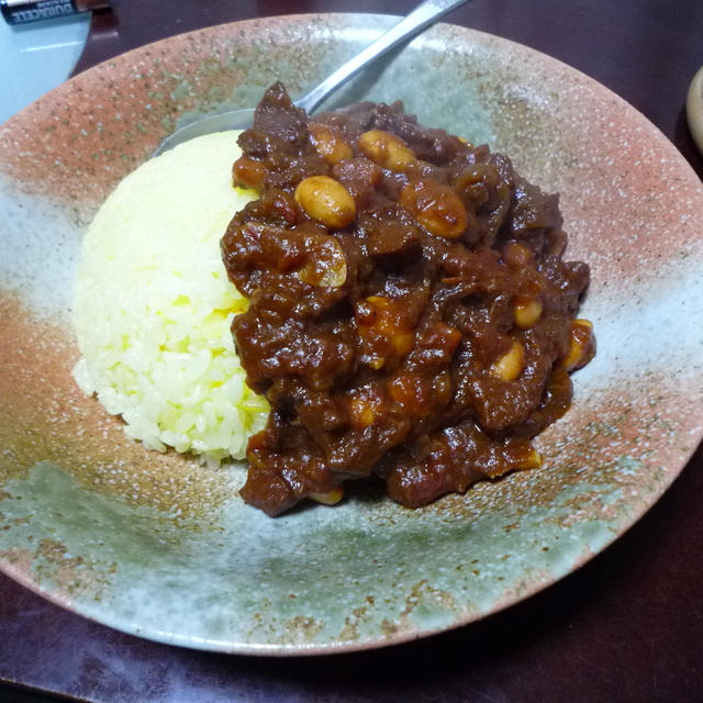 大豆と高野豆腐のカレー