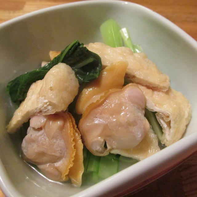 【旨魚料理】ホンビノス貝と小松菜のおひたし