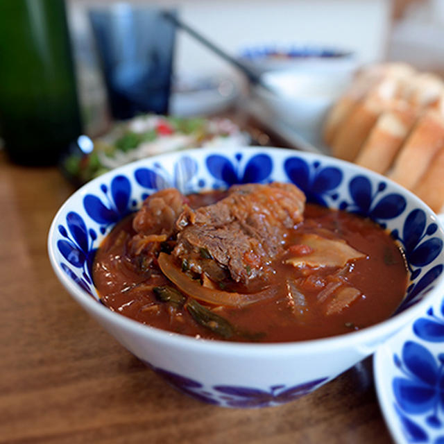 休日の食卓・ビーフと蛸のカルパチョ