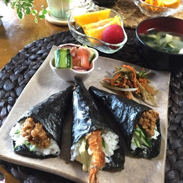 手巻き寿司の朝ごはん♪…原因がわかった