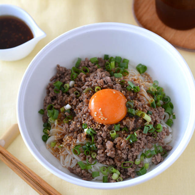 スタミナごま油そうめん。【簡単やみつき和え麺】
