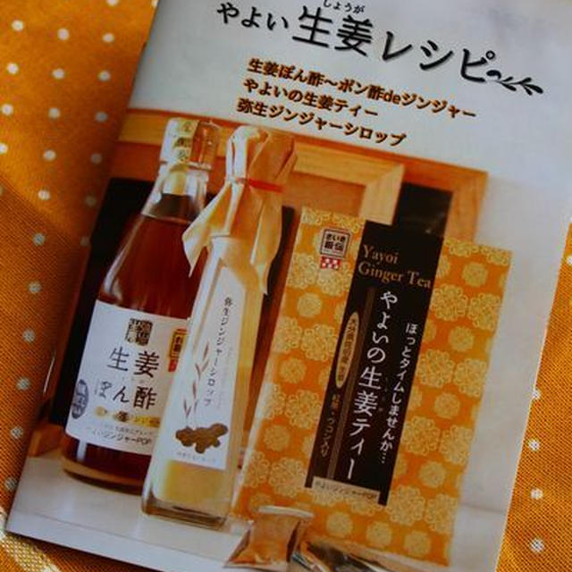 【ご報告】初レシピ本×やよい生姜