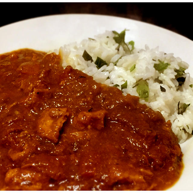 継ぎ足しカレー 春菊混ぜご飯添え